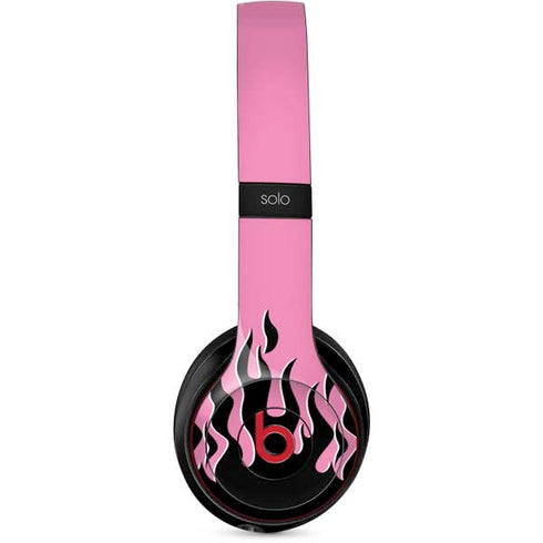 Pink Flames Beats Solo 2 Wireless Skin
