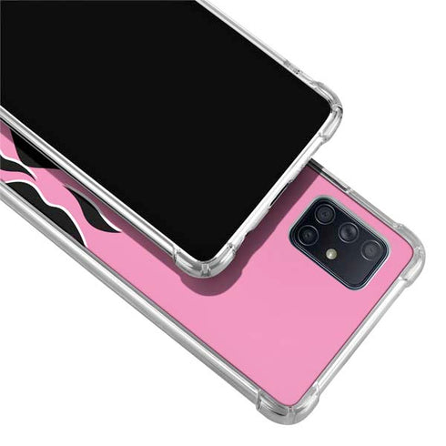 Pink Flames Galaxy A51 5G Clear Case
