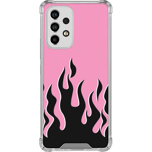 Pink Flames Galaxy A53 5G Clear Case