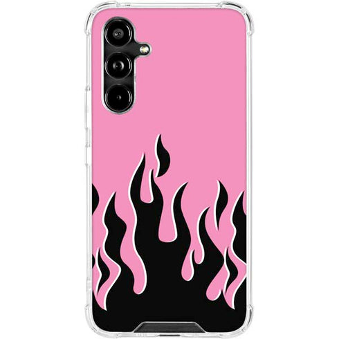 Pink Flames Galaxy A54 5G Clear Case