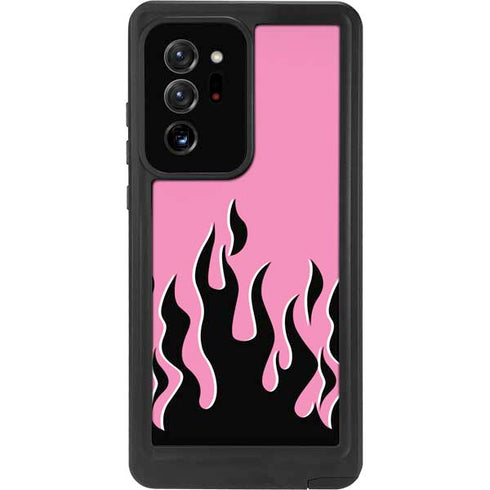 Pink Flames Galaxy Note20 Ultra 5G Waterproof Case
