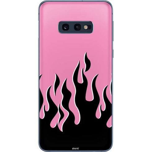Pink Flames Galaxy S10e Skin