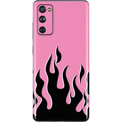 Pink Flames Galaxy S20 Fan Edition Skin