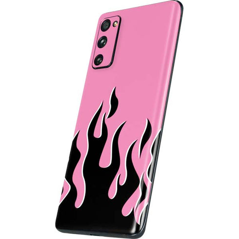 Pink Flames Galaxy S20 Fan Edition Skin