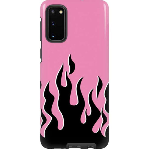Pink Flames Galaxy S20 Pro Case