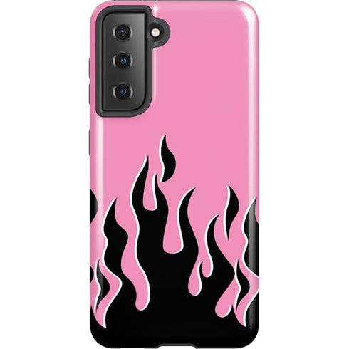Pink Flames Galaxy S21 5G Pro Case