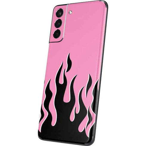 Pink Flames Galaxy S21 5G Skin