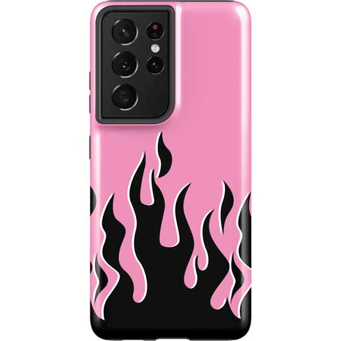 Pink Flames Galaxy S21 Ultra 5G Pro Case