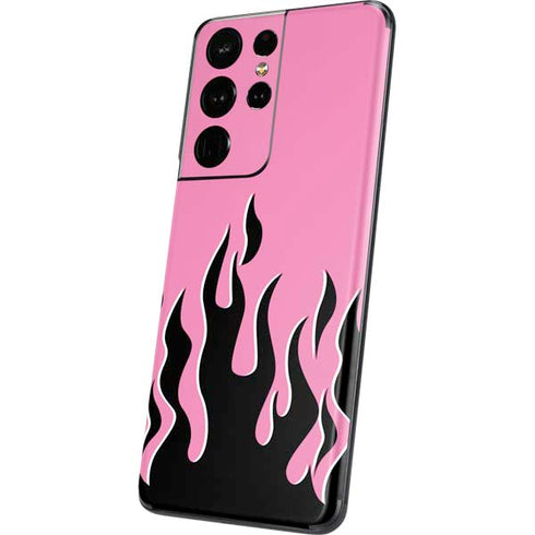 Pink Flames Galaxy S21 Ultra 5G Skin
