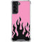 Pink Flames Galaxy S22 Clear Case