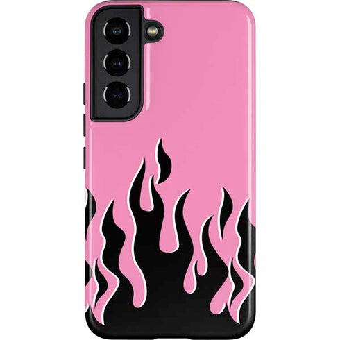 Pink Flames Galaxy S22 Pro Case