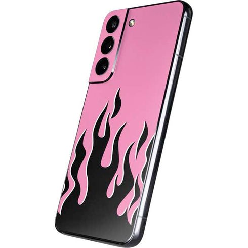 Pink Flames Galaxy S22 Skin