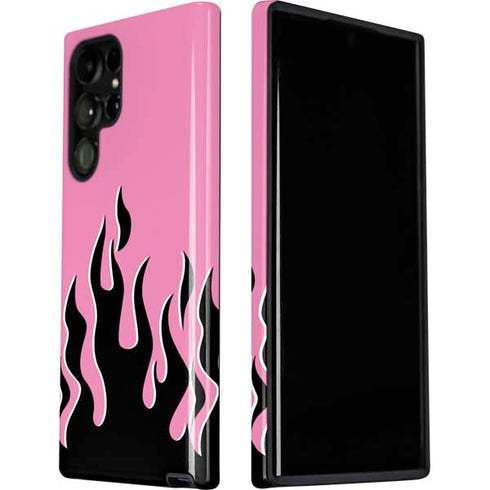 Pink Flames Galaxy S22 Ultra Pro Case