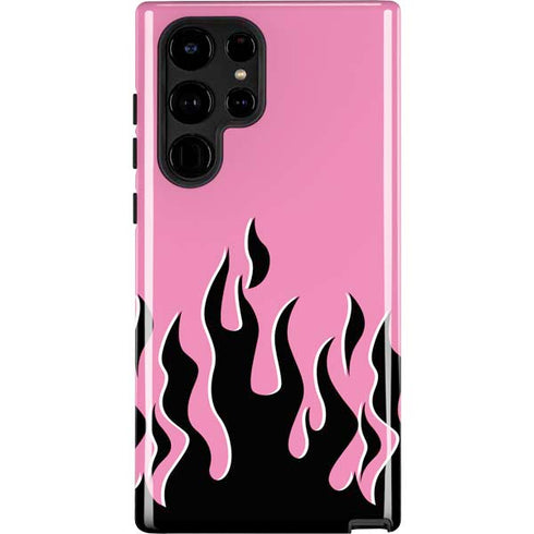 Pink Flames Galaxy S22 Ultra Pro Case
