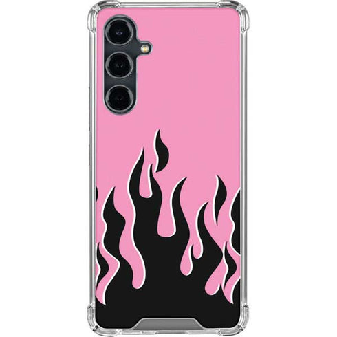 Pink Flames Galaxy S23 FE Clear Case