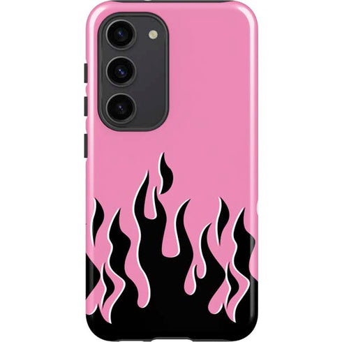 Pink Flames Galaxy S23 Pro Case
