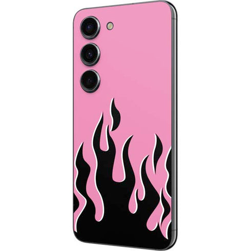 Pink Flames Galaxy S23 Skin