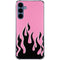 Pink Flames Galaxy S24 Clear Case