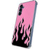 Pink Flames Galaxy S24 Clear Case