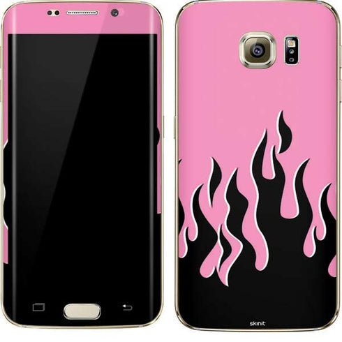 Pink Flames Galaxy S7 Edge Skin