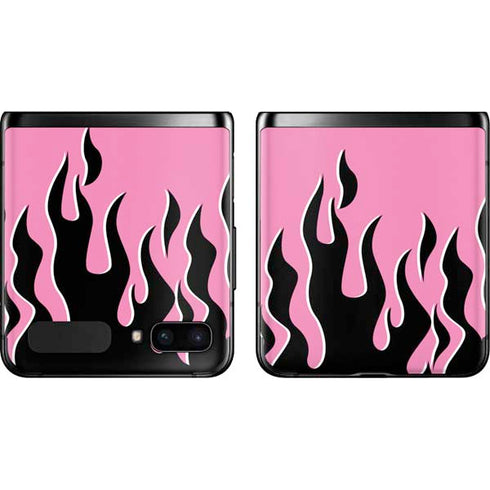 Pink Flames Galaxy Z Flip Skin