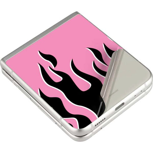 Pink Flames Galaxy Z Flip3 5G Skin