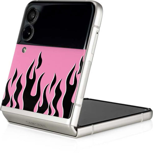 Pink Flames Galaxy Z Flip4 5G Skin
