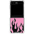 Pink Flames Galaxy Z Flip5 5G Clear Case