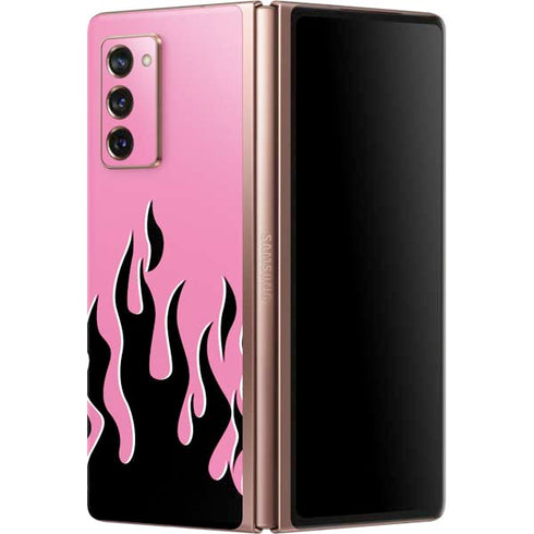 Pink Flames Galaxy Z Fold2 5G Skin