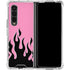 Pink Flames Galaxy Z Fold4 5G Clear Case