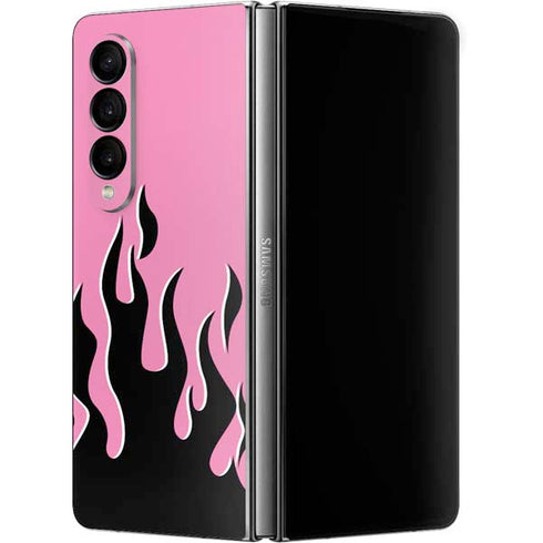 Pink Flames Galaxy Z Fold4 5G Skin