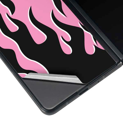 Pink Flames Galaxy Z Fold4 5G Skin