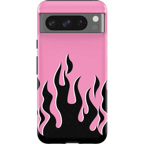 Pink Flames Google Pixel 8 Pro Impact Case