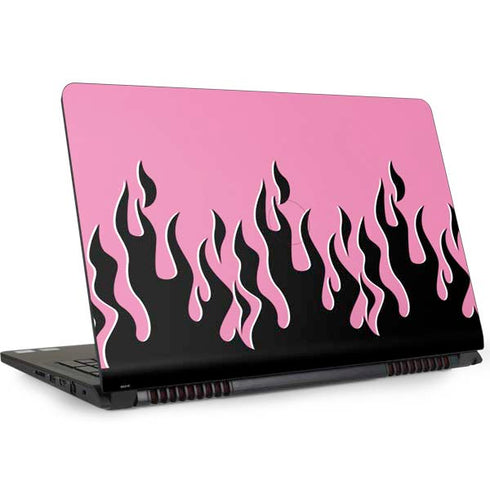 Pink Flames Dell Inspiron Skin