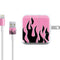 Pink Flames iPad Charger (10W USB) Skin