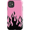 Pink Flames iPhone 11 Impact Case
