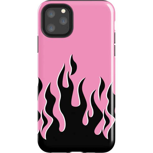 Pink Flames iPhone 11 Pro Max Impact Case