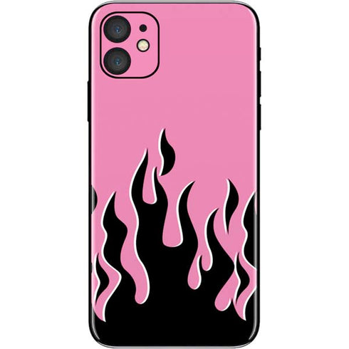 Pink Flames iPhone 11 Skin