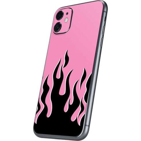 Pink Flames iPhone 11 Skin