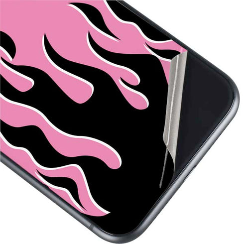 Pink Flames iPhone 11 Skin