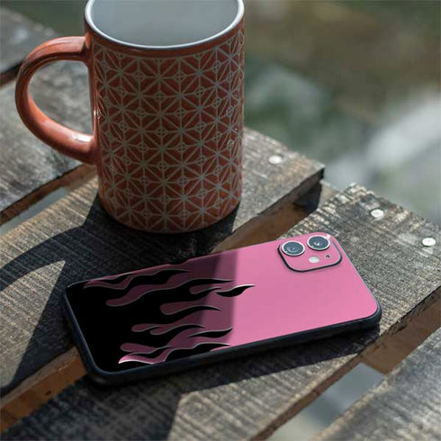 Pink Flames iPhone 11 Skin