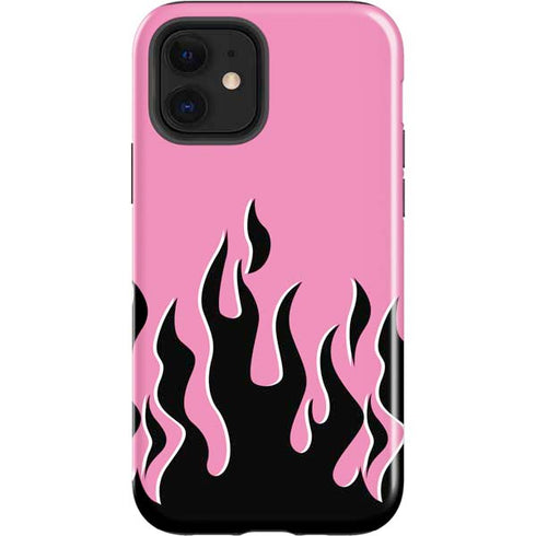 Pink Flames iPhone 12 Impact Case