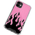 Pink Flames iPhone 12 Mini Clear Case