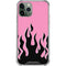 Pink Flames iPhone 12 Pro Clear Case