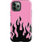 Pink Flames iPhone 12 Pro Impact Case