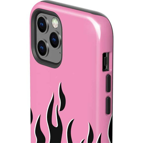 Pink Flames iPhone 12 Pro Impact Case