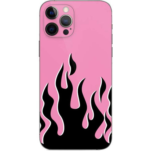 Pink Flames iPhone 12 Pro Skin