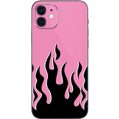 Pink Flames iPhone 12 Skin