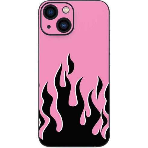Pink Flames iPhone 13 Mini Skin