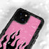 Pink Flames iPhone 13 Mini Waterproof Case